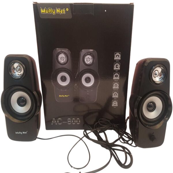 Multy Net AC-800 Stereo Multimedia Speakers with Dual Drivers