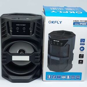 Okfly HSD-1515BT Wireless Bluetooth Speaker with USB, AUX, and TWS Functionality