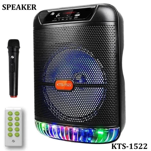 KTS-1522 Wireless Bluetooth Speaker with Mic and Remote Control