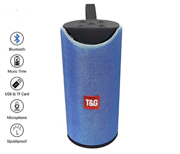 TG113 Portable Bluetooth Speaker with USB, TF Card Slot, and Microphone